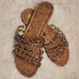 BEST PRICE Sandals BC Leopard sz 7.5 100% Vegan, NWT PETA-CERTIFIED
